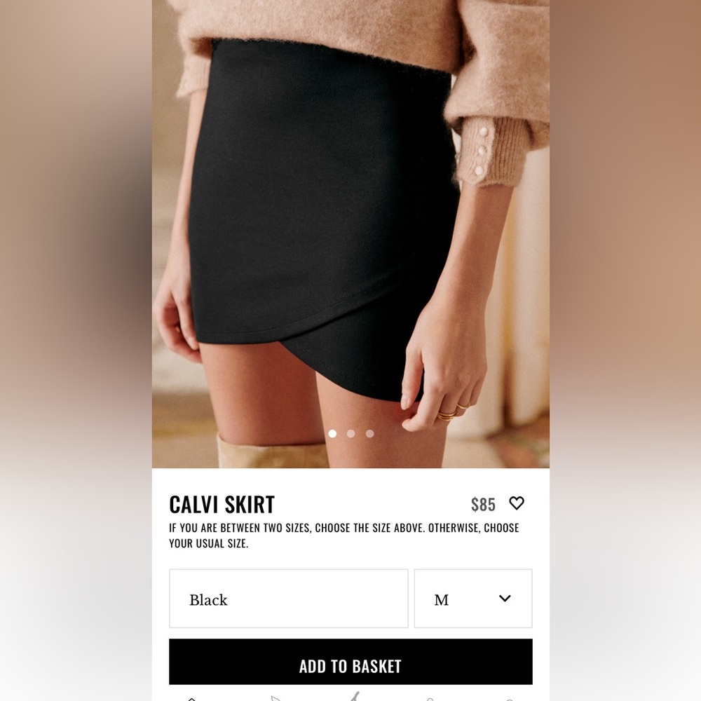 Sezane Calvi skirt size M great condition